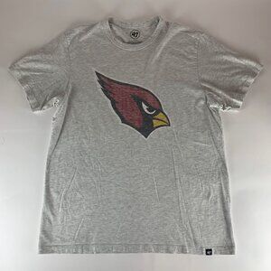 Arizona Cardinals NFL Heather Gray 47 Brand Short Sleeve Shirt Mens Large